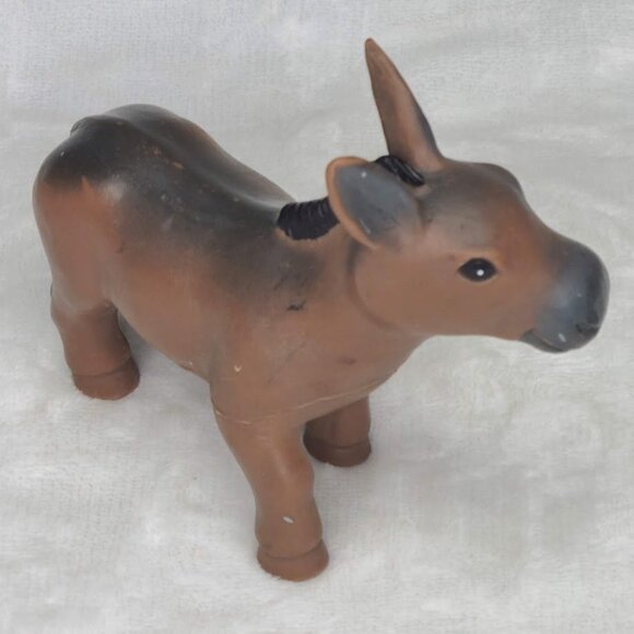 2005 Donkey Rubber Figure Kids Baby Bath Toy Farm Animal - Picture 4 of 11